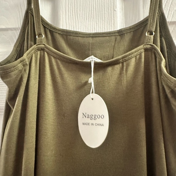 NWT Naggoo Women's High Slit Spaghetti Straps Maxi Dress Large - Picture 7 of 13